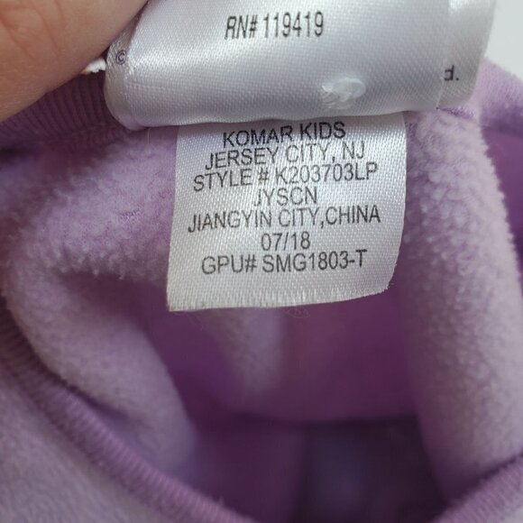 My Little Pony 2 Piece Fleece Pajama Set PJs Purple Long Sleeve Short 2T - Picture 5 of 6